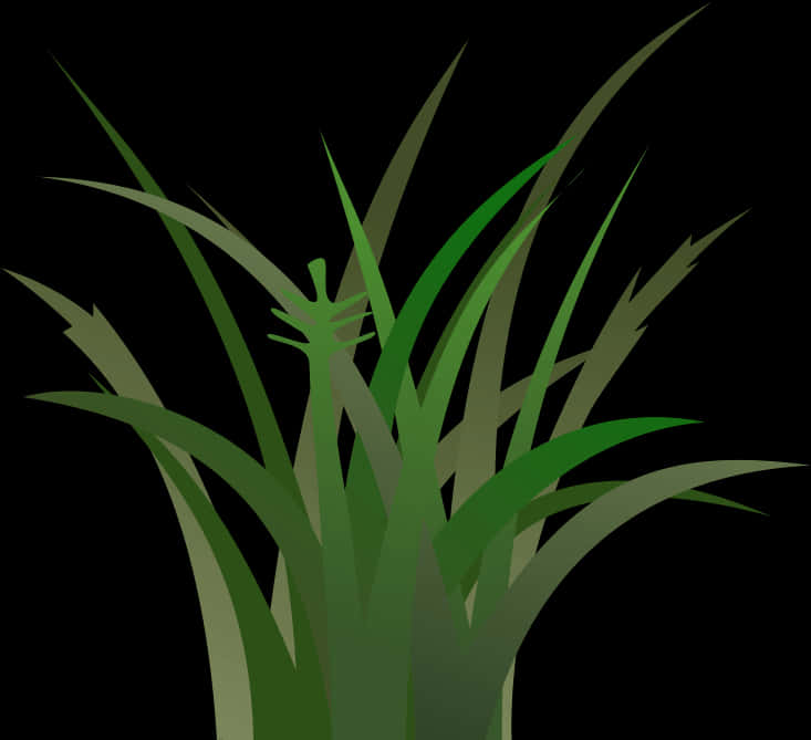 Stylized Grass Illustration