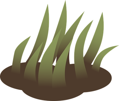 Stylized Grass Vector Illustration PNG with transparent background