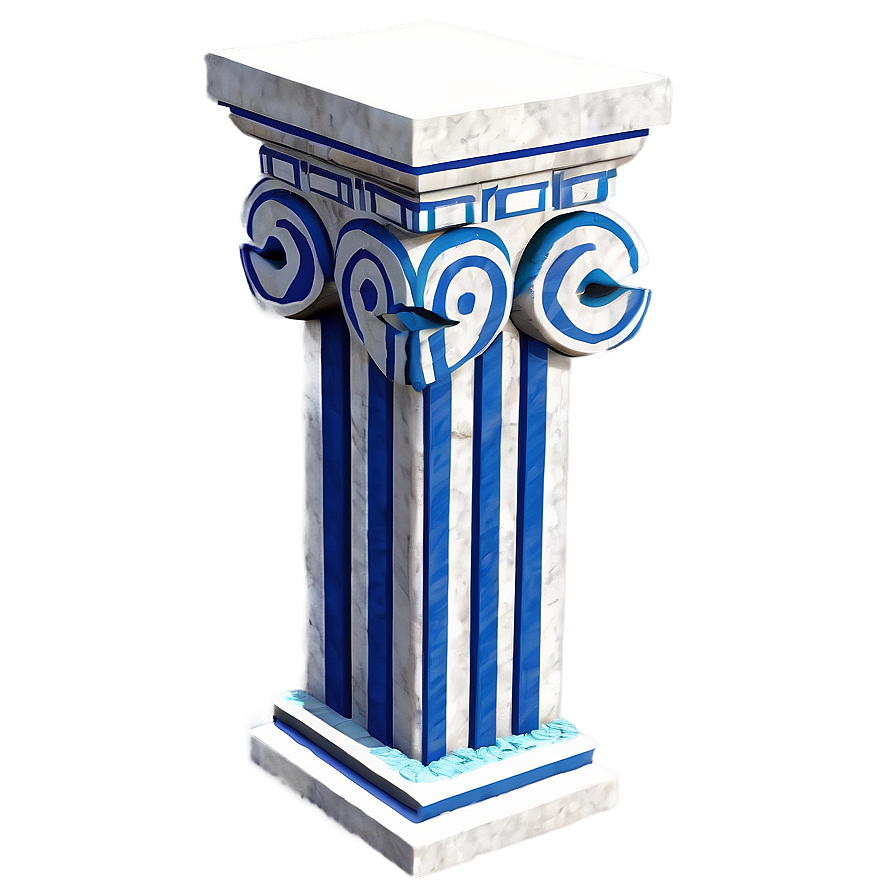 Stylized Greek Pillar Png 31