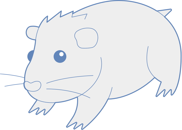 Stylized Hamster Illustration