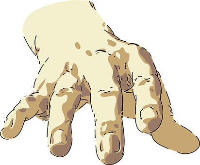 Stylized Hand Illustration PNG with transparent background