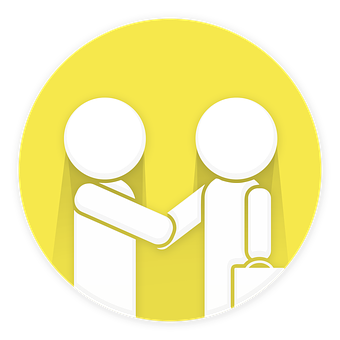 Stylized Handshake Icon PNG image with a transparent background, free high-resolution download