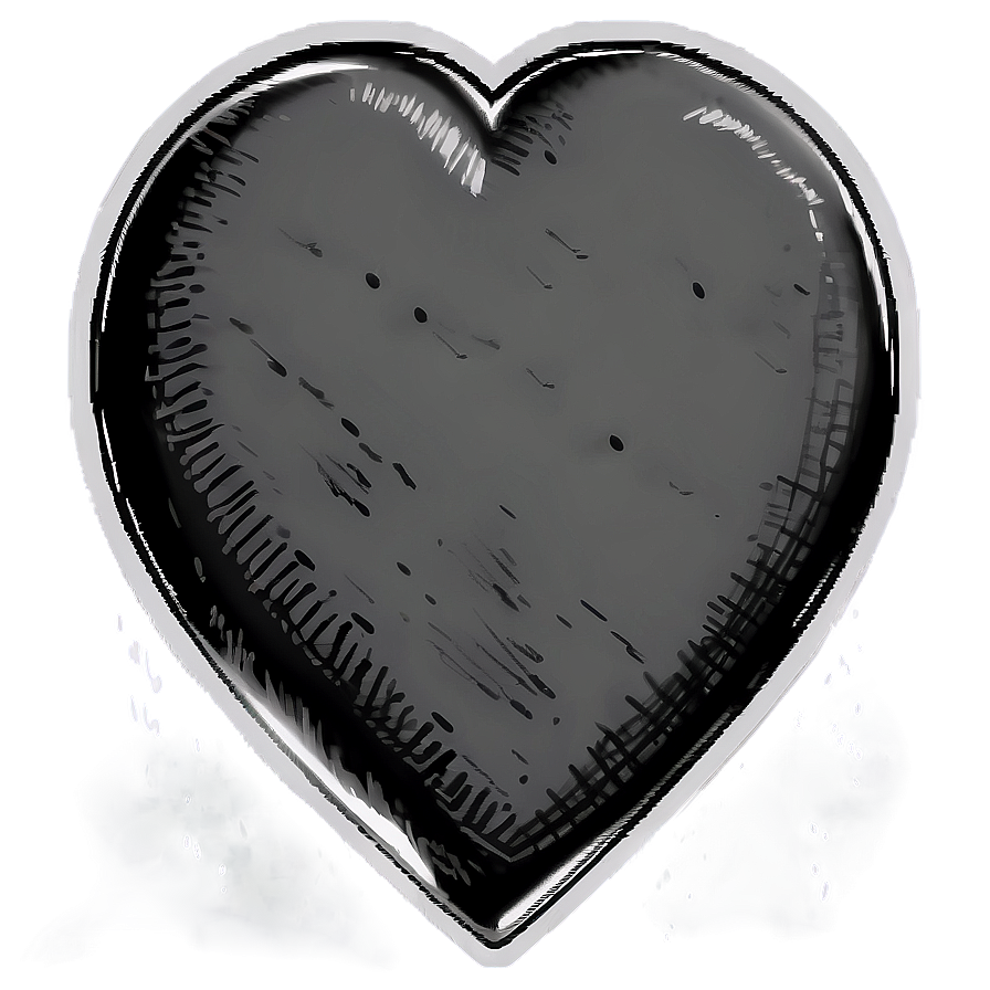 Stylized Heart Sketch Png Nie58