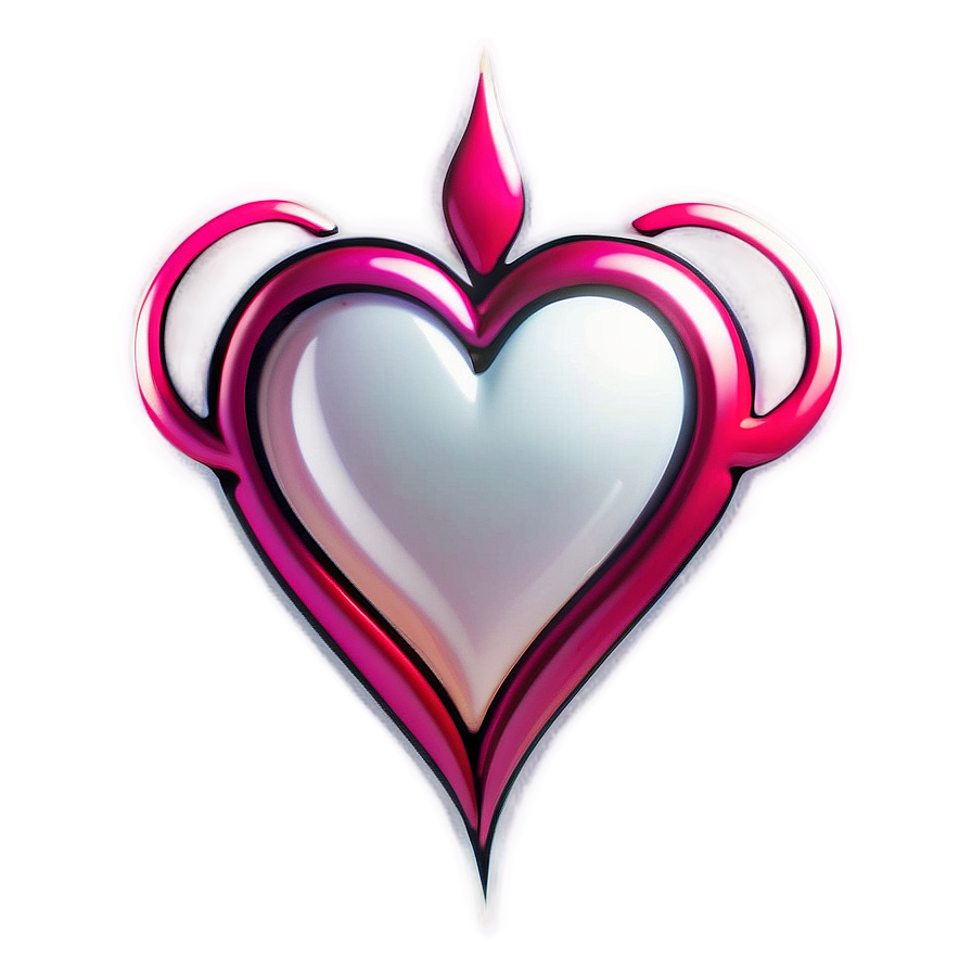 Stylized Heart Tattoo Design Png 05252024