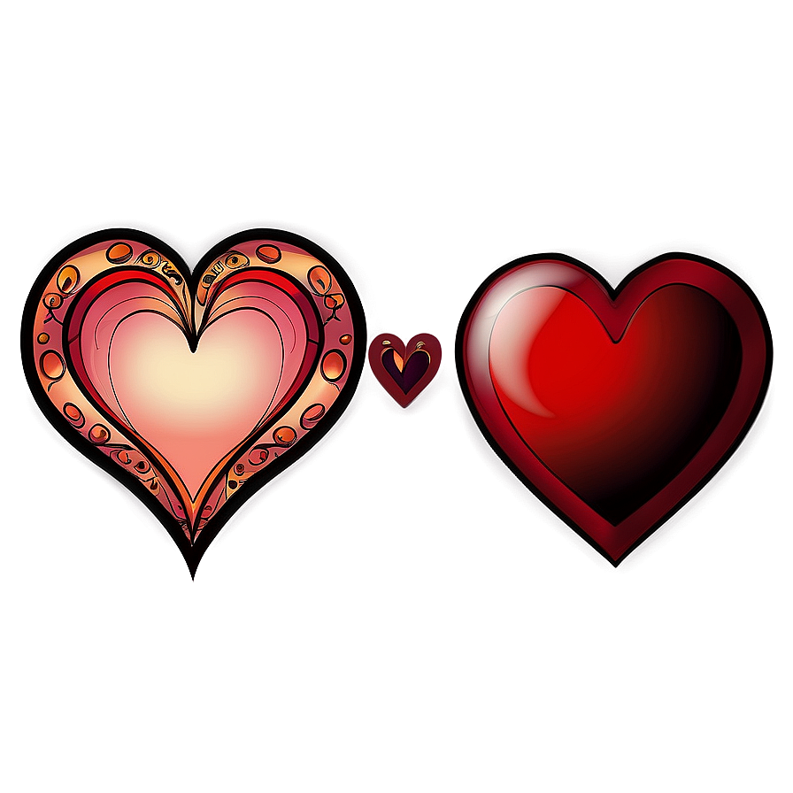 Stylized Heart Tattoo Design Png Rke86