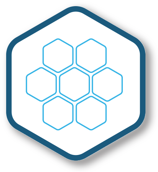 Stylized Honeycomb Graphic