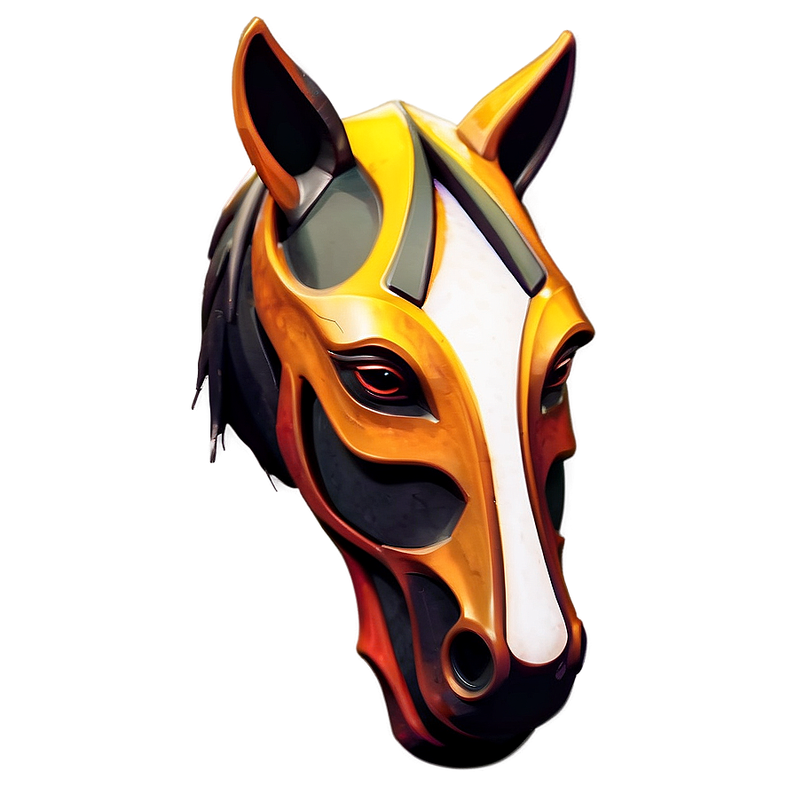 Stylized Horse Head Design Png 06122024