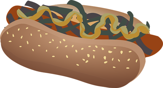 Stylized Hotdog Illustration