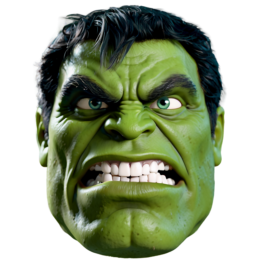 Stylized Hulk Face Png Rnl82