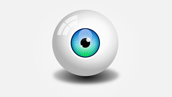 Stylized Human Eye Illustration PNG with transparent background