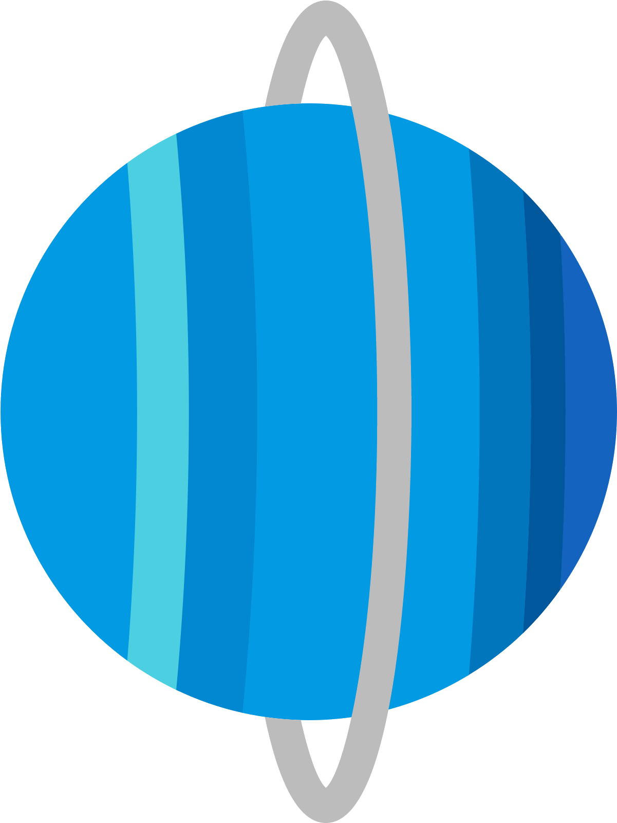 Stylized Illustrationof Uranus