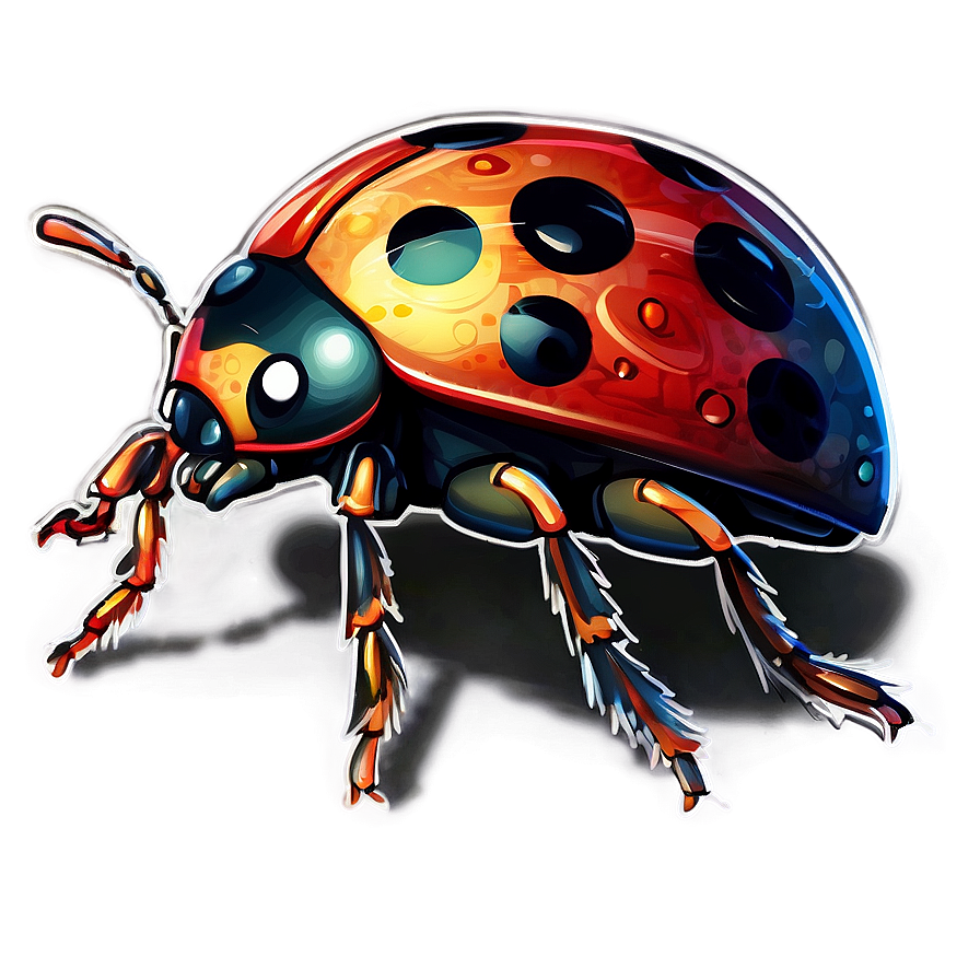 Stylized Ladybug Art Png Wef