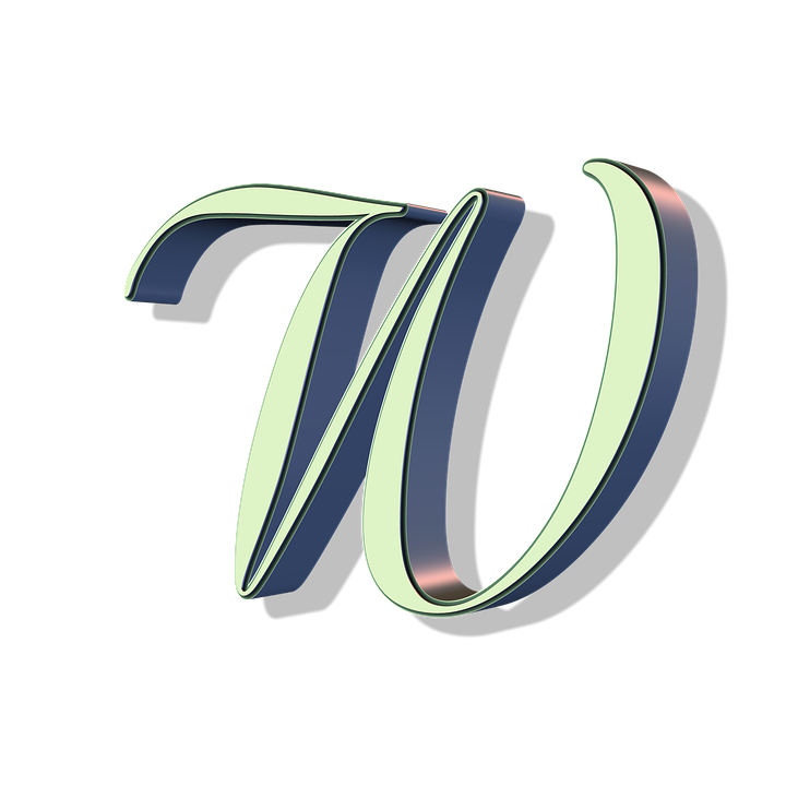 Stylized Letter W Graphic