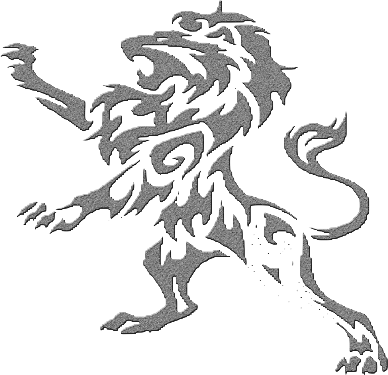 Stylized Lion Tattoo Design