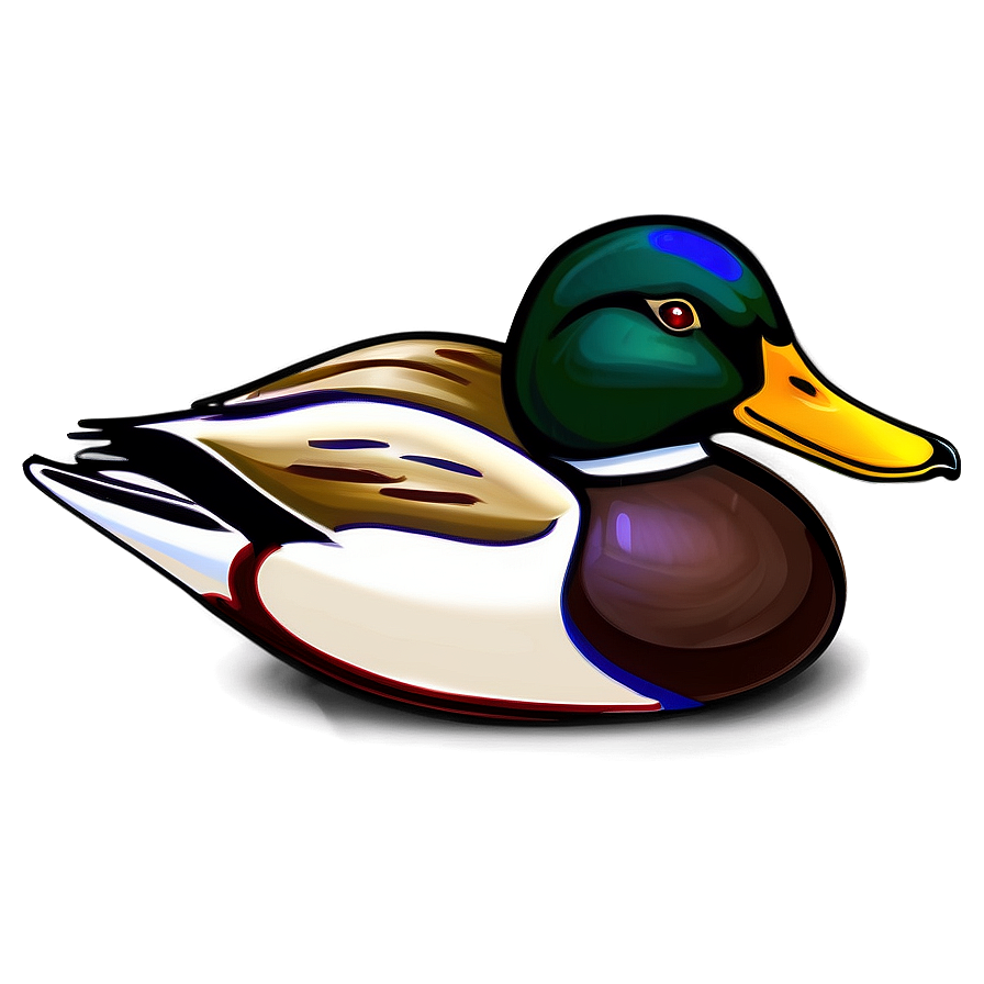 Stylized Mallard Duck Png Cqp