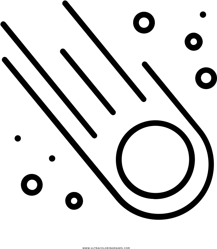 Meteor Coloring Page - Circle, HD Png Download PNG with transparent background