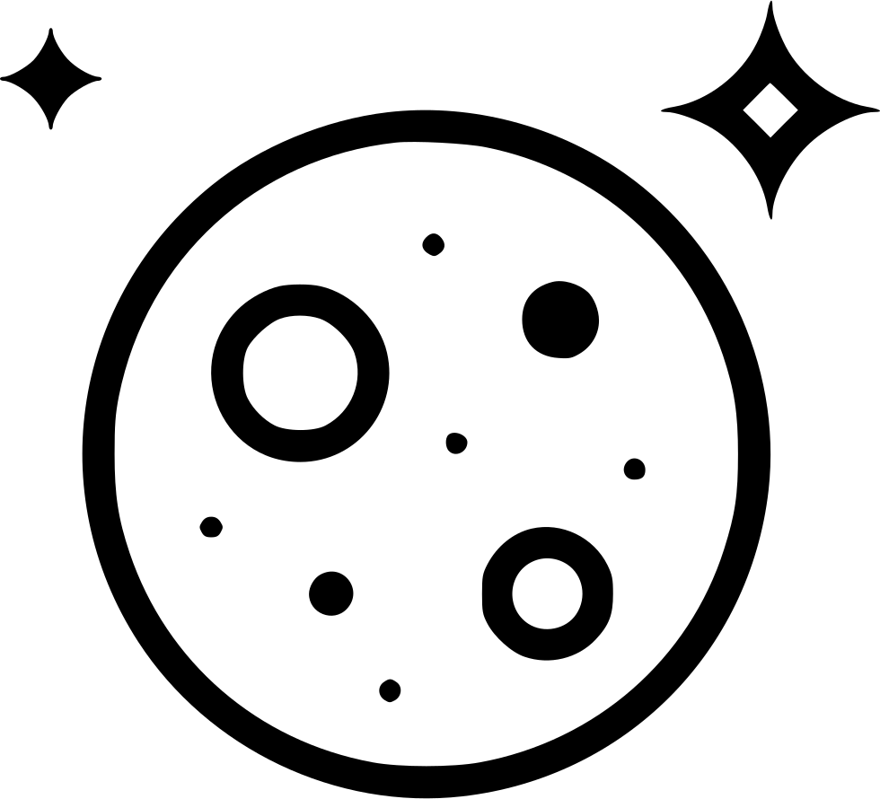 Full Moon Stars Night Comments - Moon Cartoon Transparent, HD Png Download PNG with transparent background