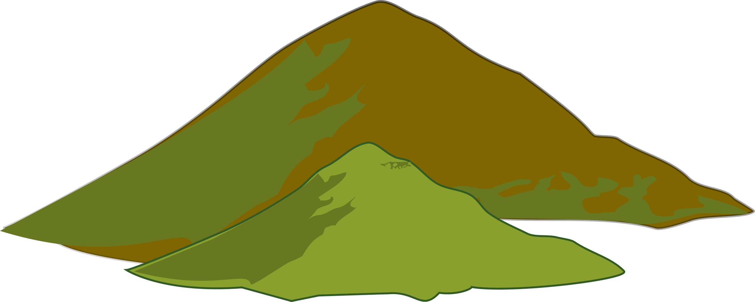 Stylized Mountain Range Illustration