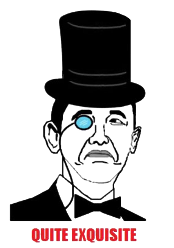 Stylized Obama Monocle Top Hat