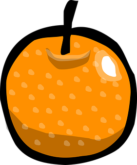 Stylized Orange Graphic