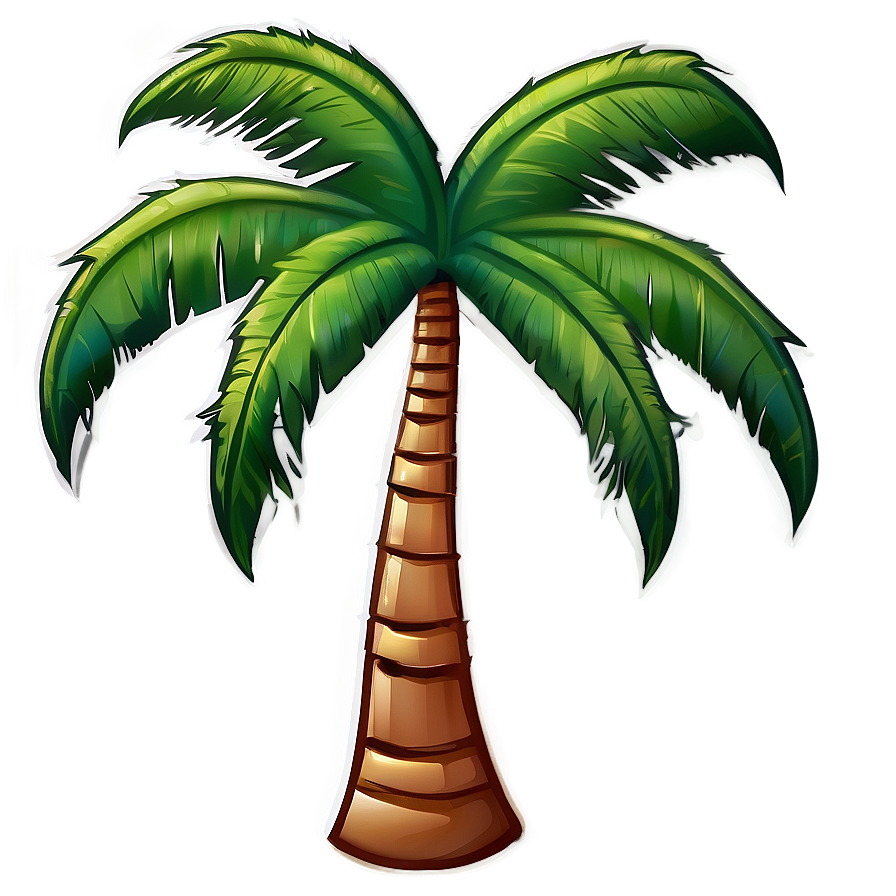 Stylized Palm Tree Emoji Png 06272024