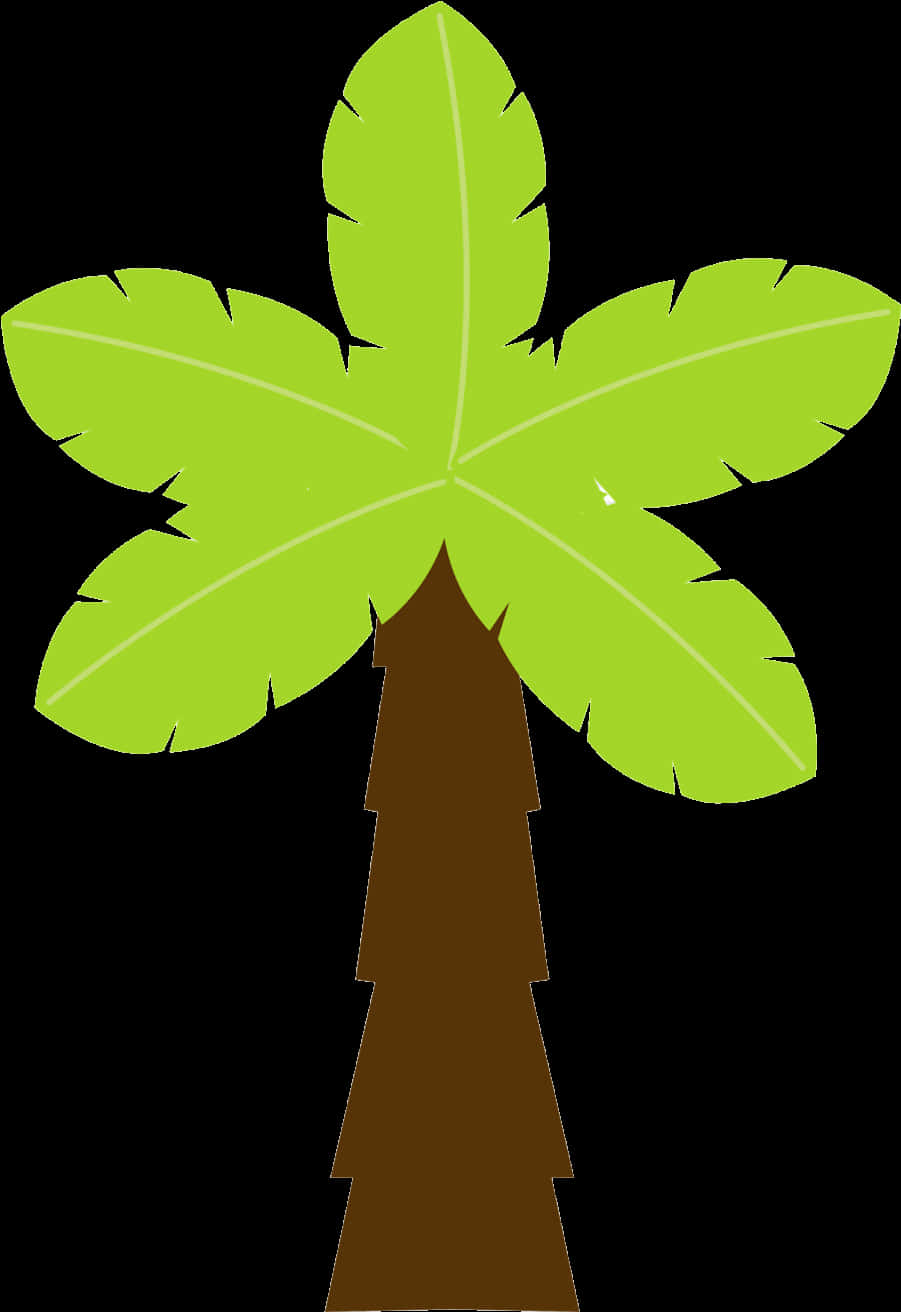 Stylized Palm Tree Graphic