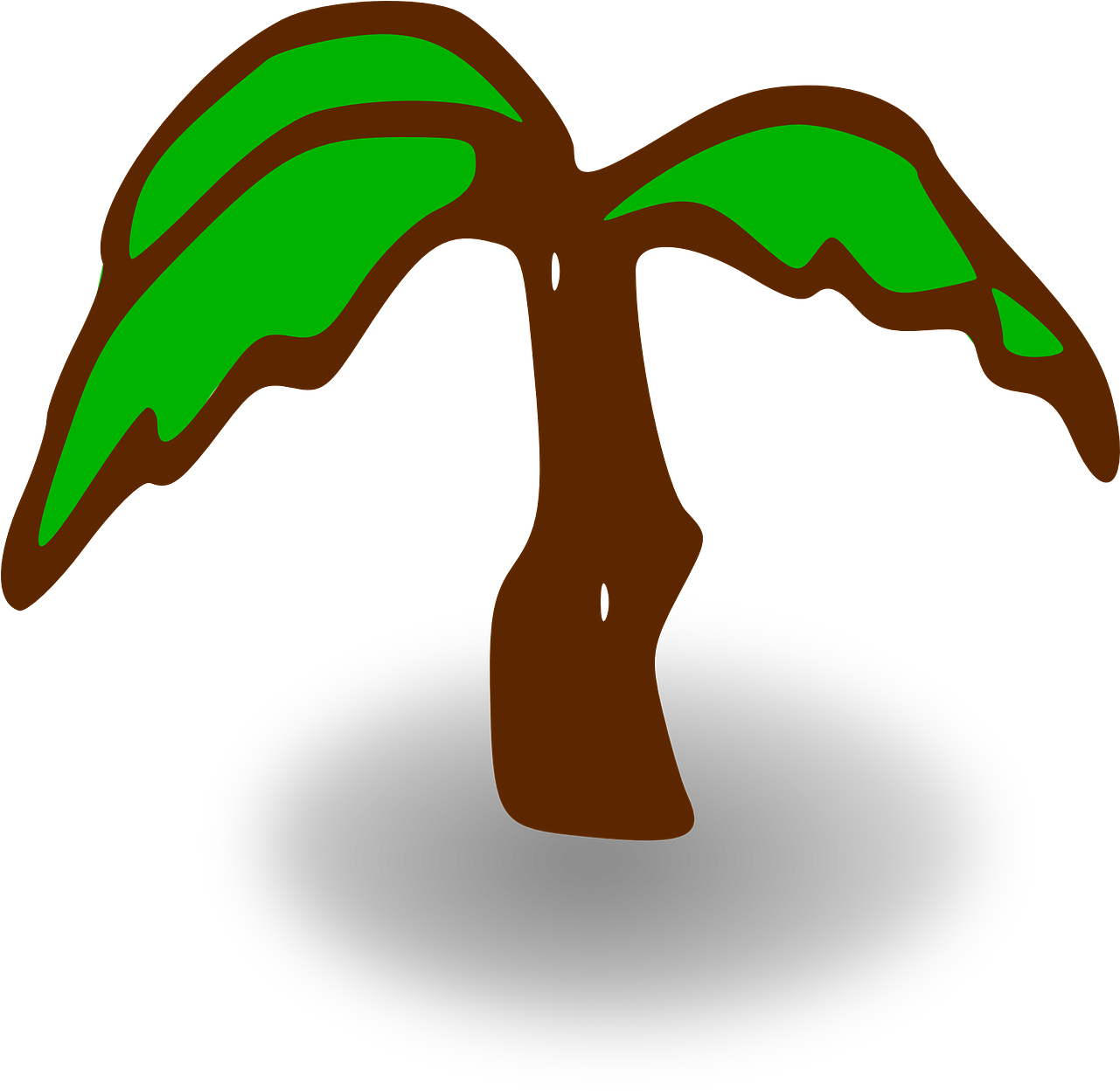 Stylized Palm Tree Graphic