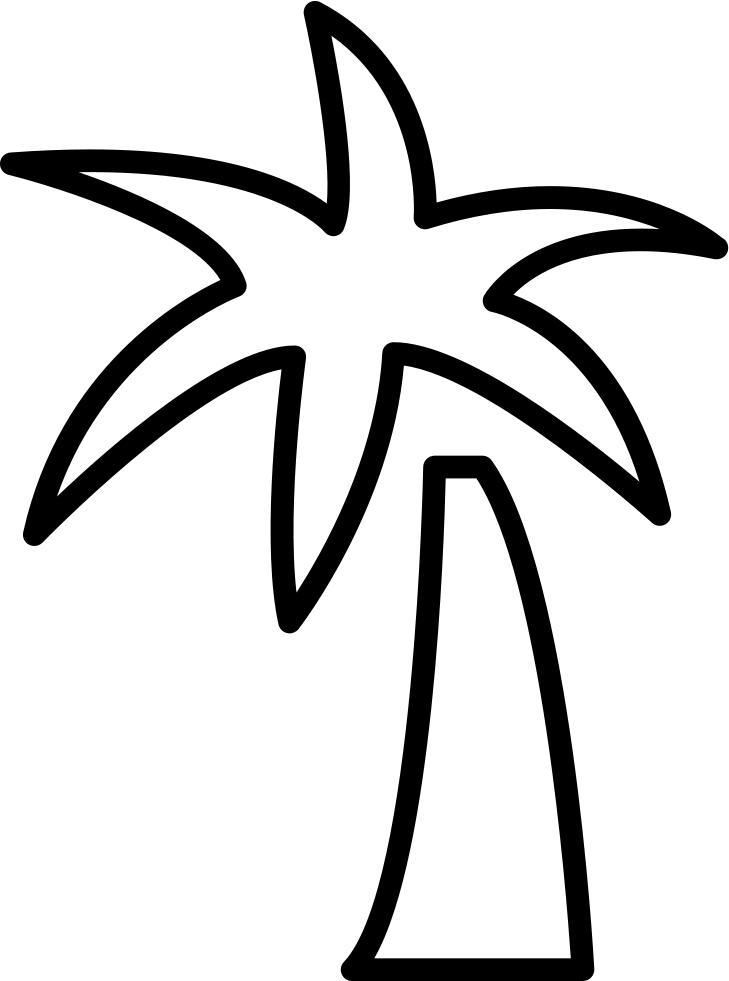 Stylized Palm Tree Graphic