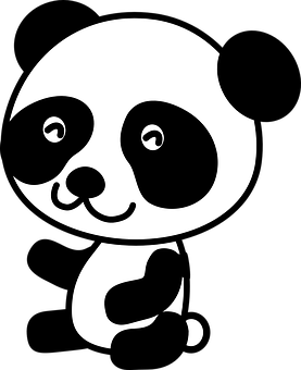 Stylized Panda Graphic