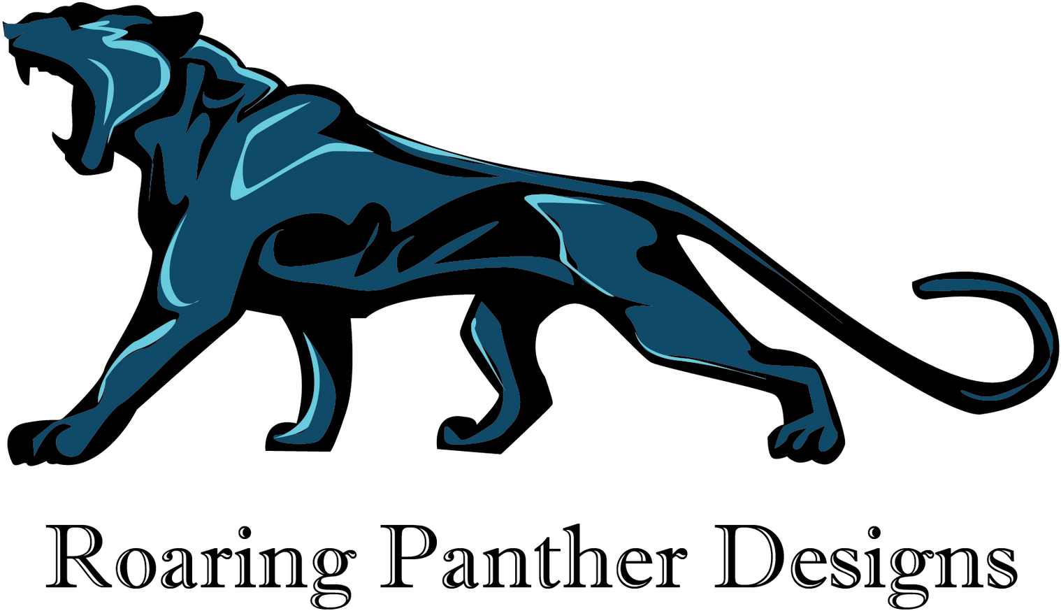 Stylized Panther Logo Graphic