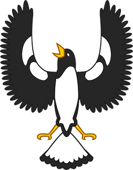 Stylized Penguin Graphic