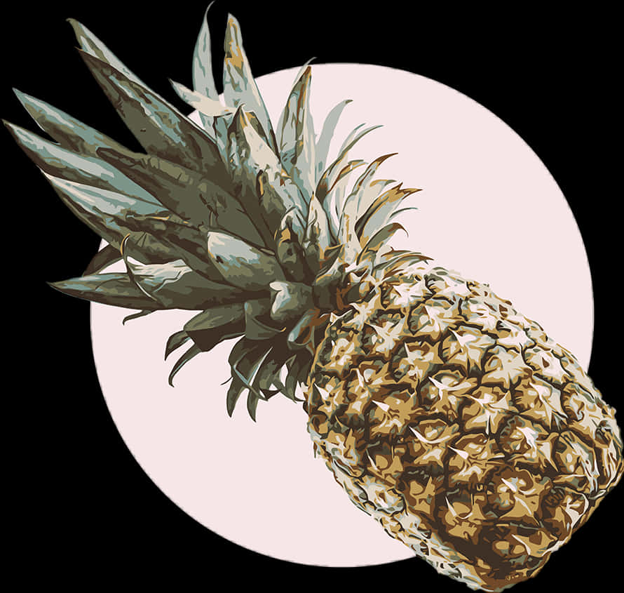 Stylized Pineapple Artwork