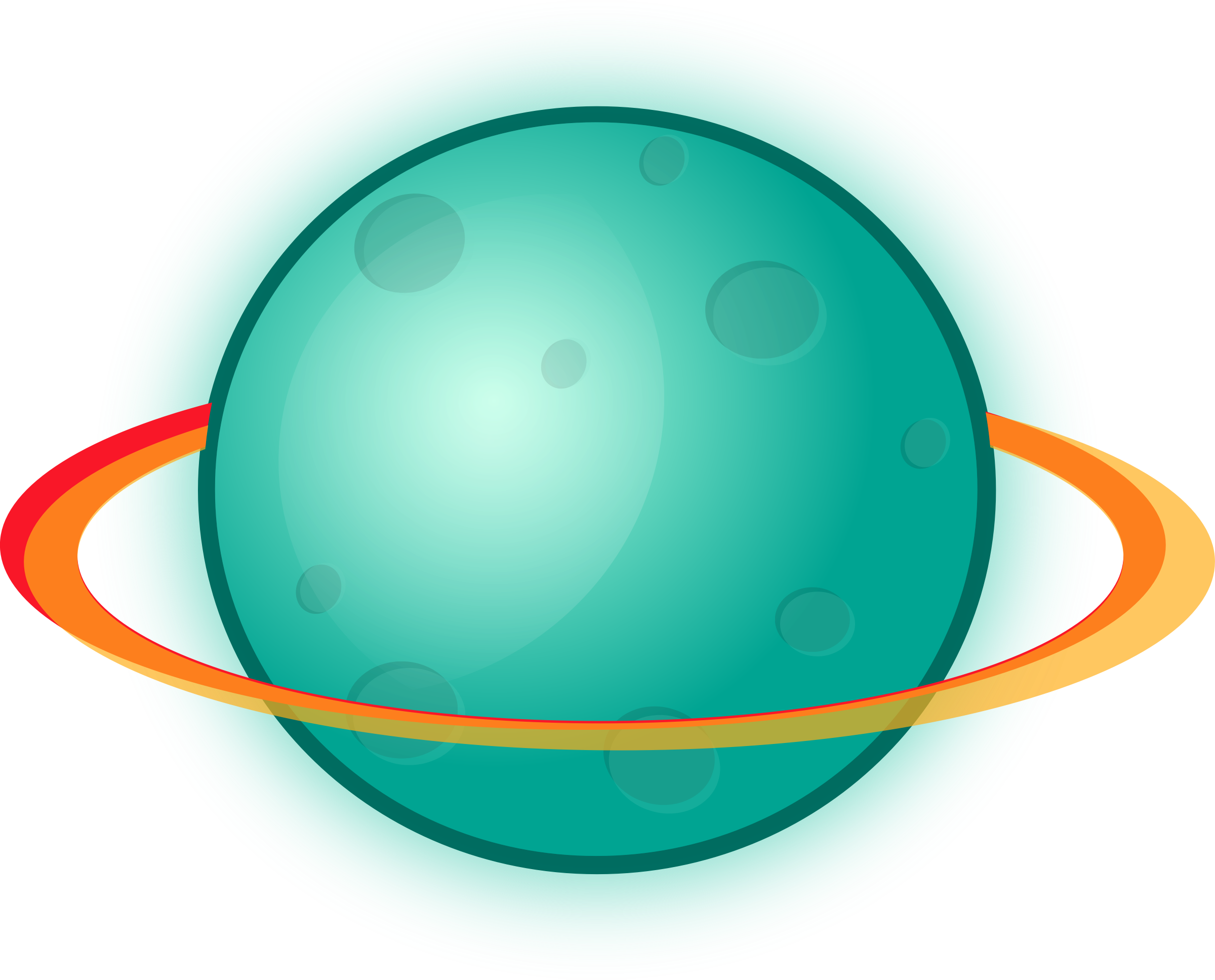 Stylized Planetwith Rings PNG image with a transparent background, free high-resolution download