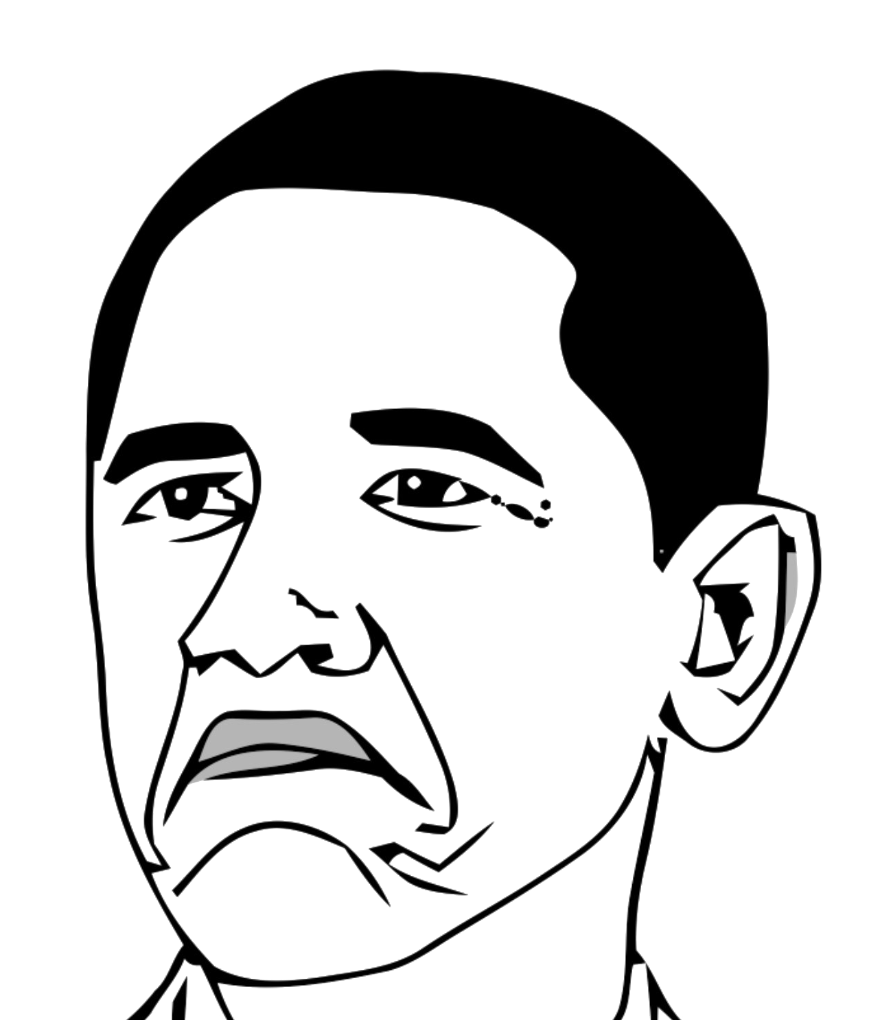 Not Bad Obama Face PNG File PNG image with a transparent background, free high-resolution download