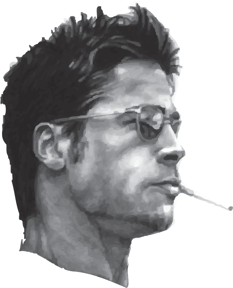 Stylized Portraitof Manwith Sunglasses