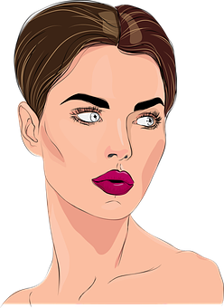 Stylized Portraitof Woman Vector