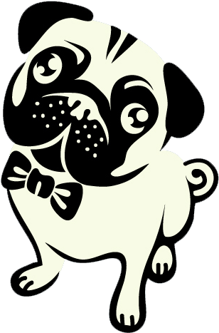 Stylized Pug Illustration