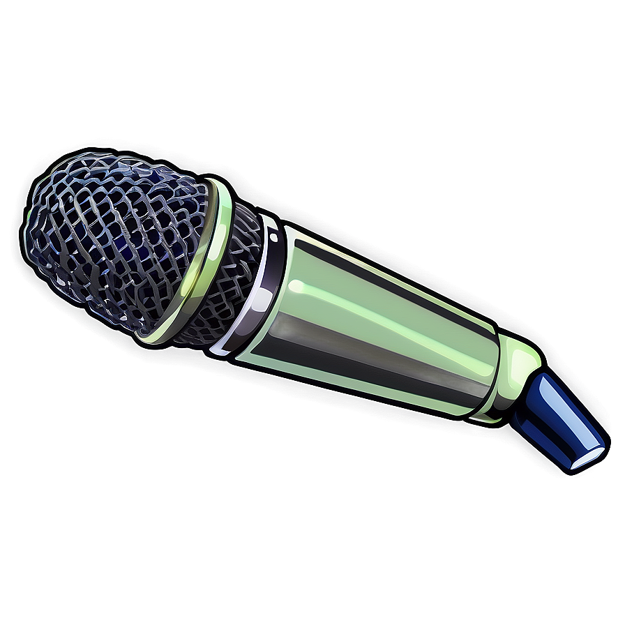 Stylized Radio Microphone Png 41