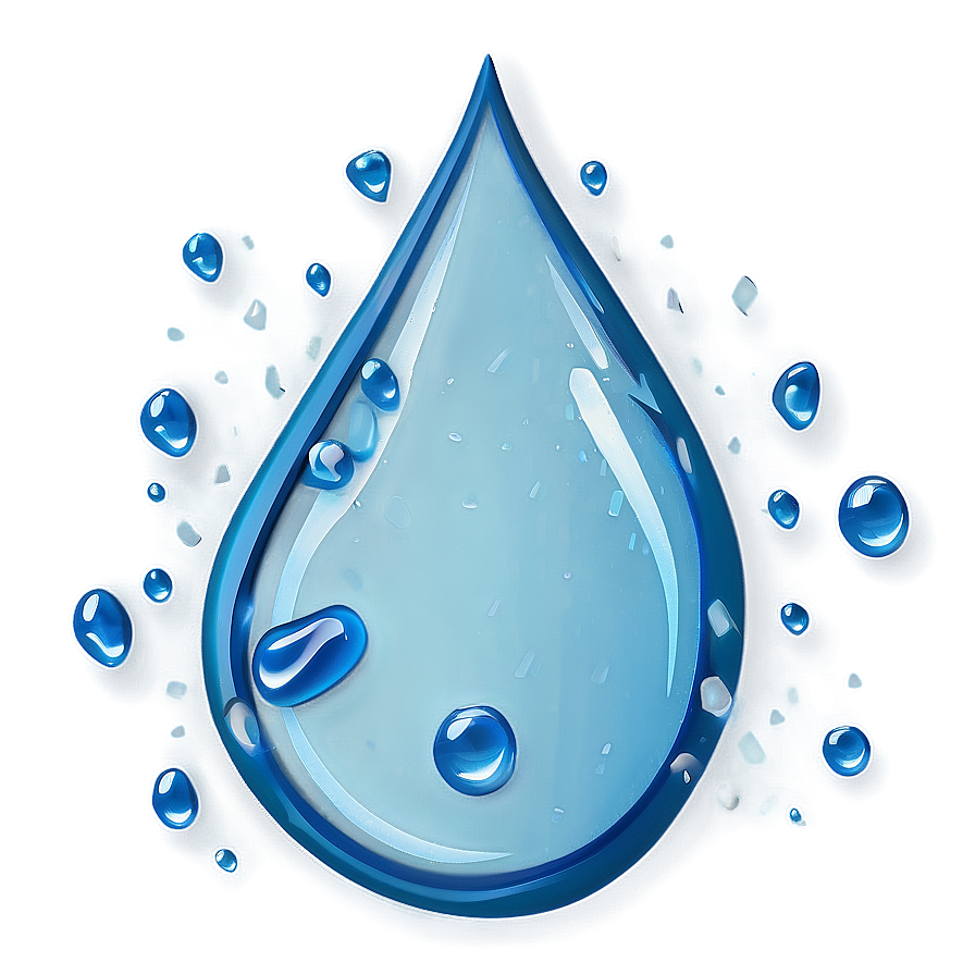 Stylized Raindrop Png 83