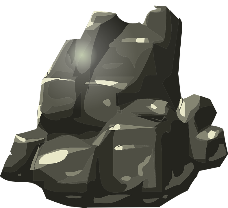 Stylized Rock Formation Vector