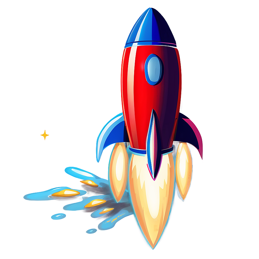 Stylized Rocket Clipart Png Xrb18