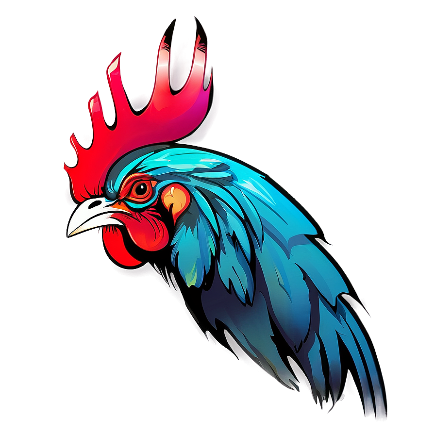 Stylized Rooster Profile Png 05242024