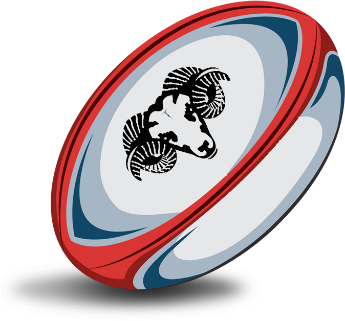 Stylized Rugby Ball Illustration