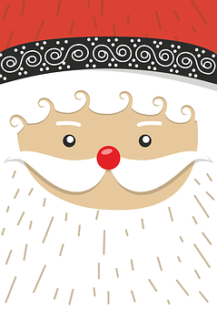Stylized Santa Claus Graphic PNG with transparent background