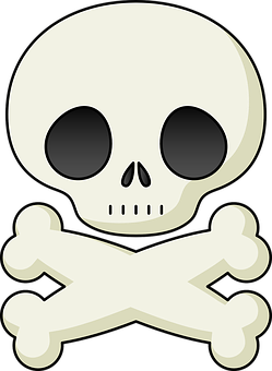 Stylized Skulland Crossbones Graphic