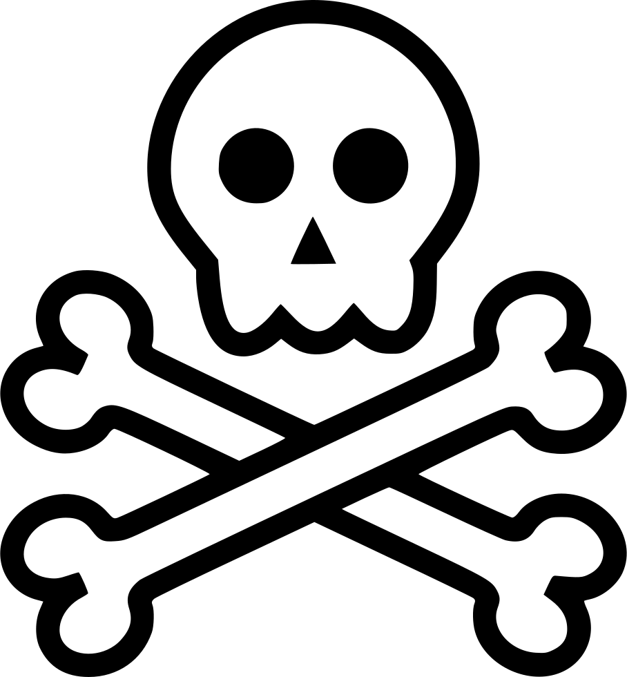 Stylized Skulland Crossbones Icon