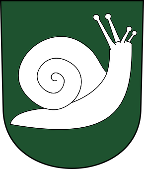 Stylized Snail Graphic PNG image with a transparent background, free high-resolution download