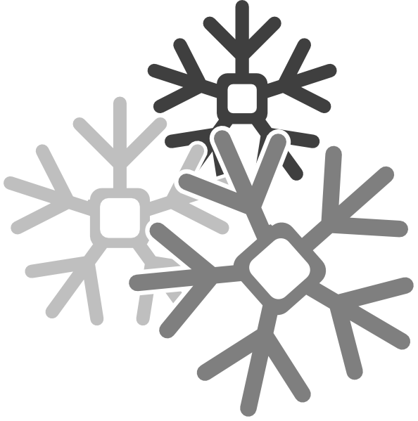 Stylized Snowflakes Graphic