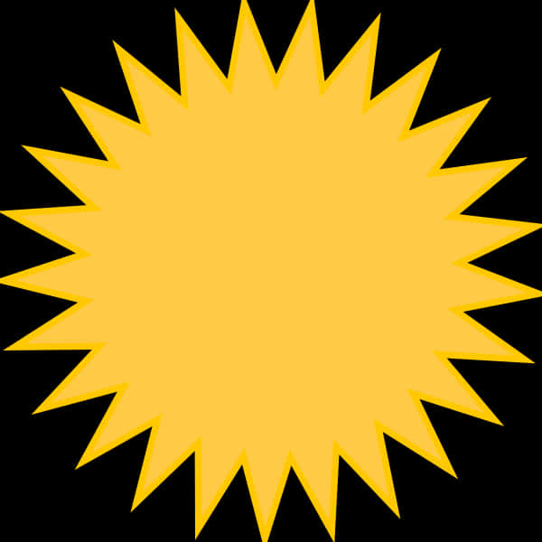 Stylized Sun Graphic