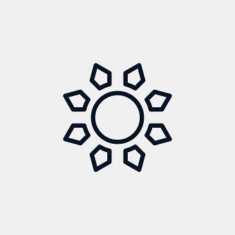 Stylized Sun Icon